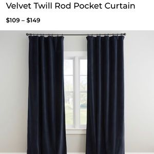 Pottery Barn RED VELVET Panels